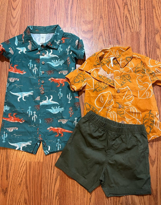 18 months carters romper and outfit (new!)