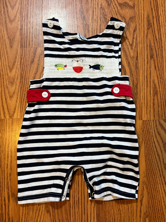 Boys boutique romper size 18-24 months (fishing)