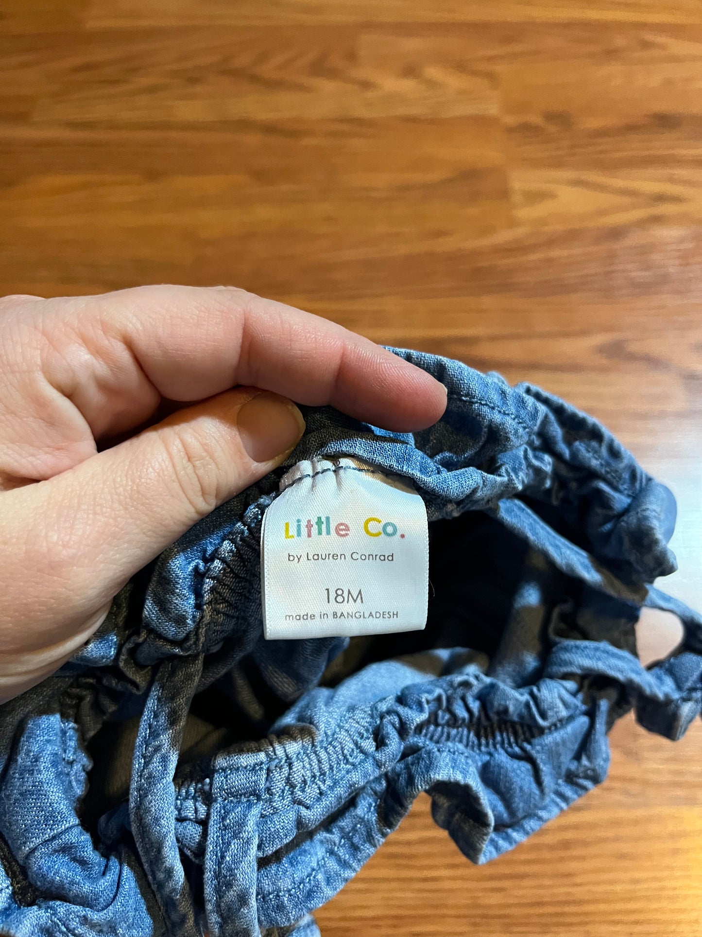 18 months little co Jean romper