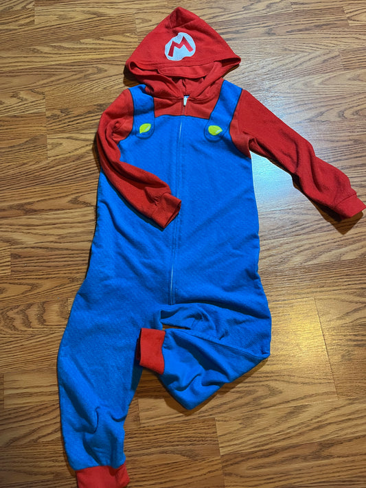 4/5 fleece Super Mario footless sleeper