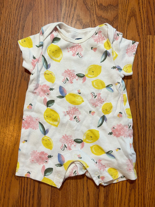 0/3 months Old Navy romper (lemon print)