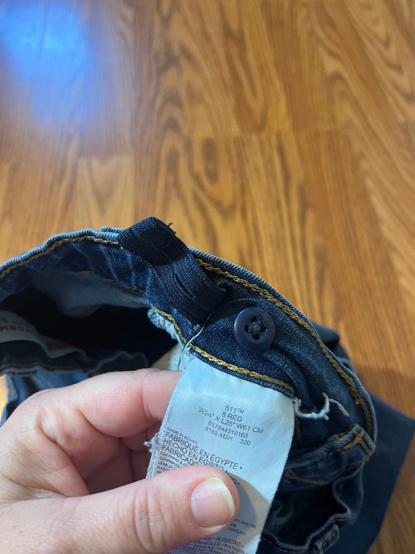 Levi jeans size 8 (adjustable waist)