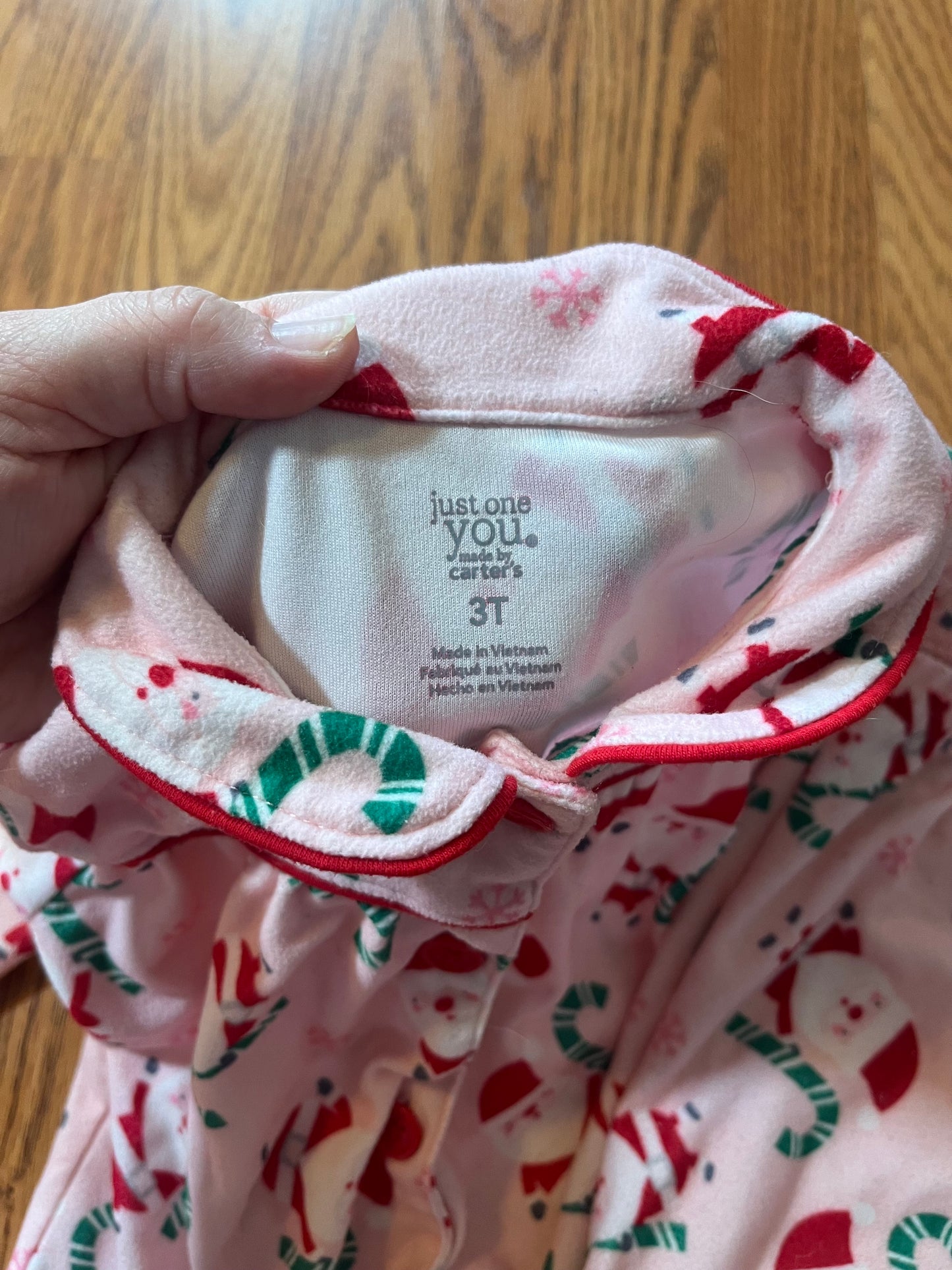 3t Carters girls Christmas pj set