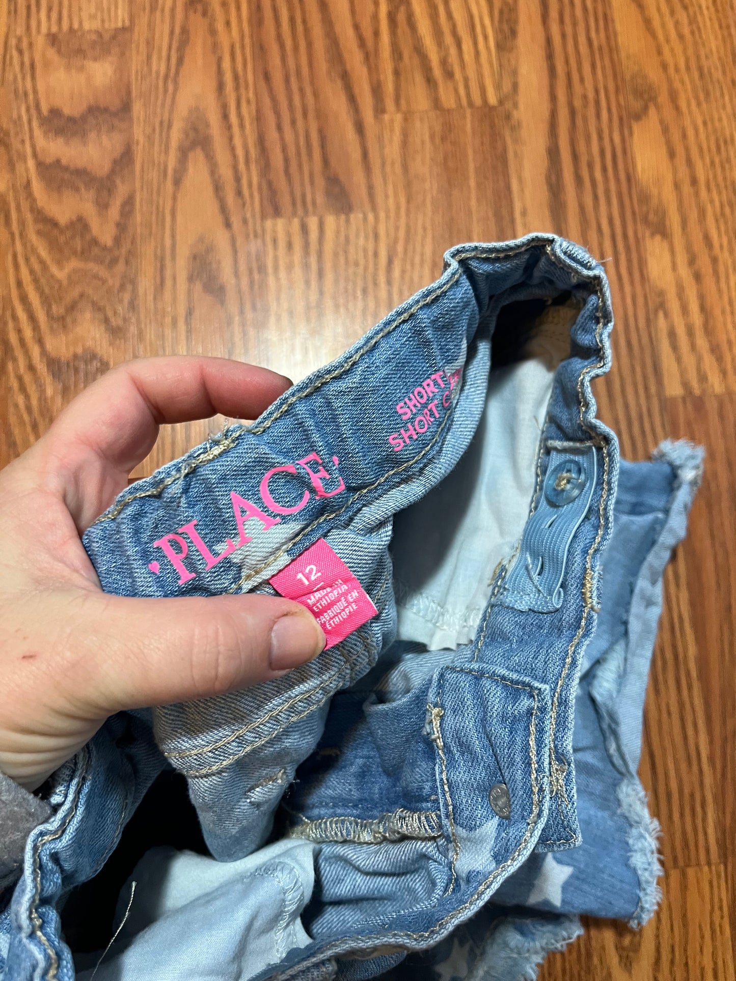 Childrens place size 12 jeans shorts (adjustable waist)