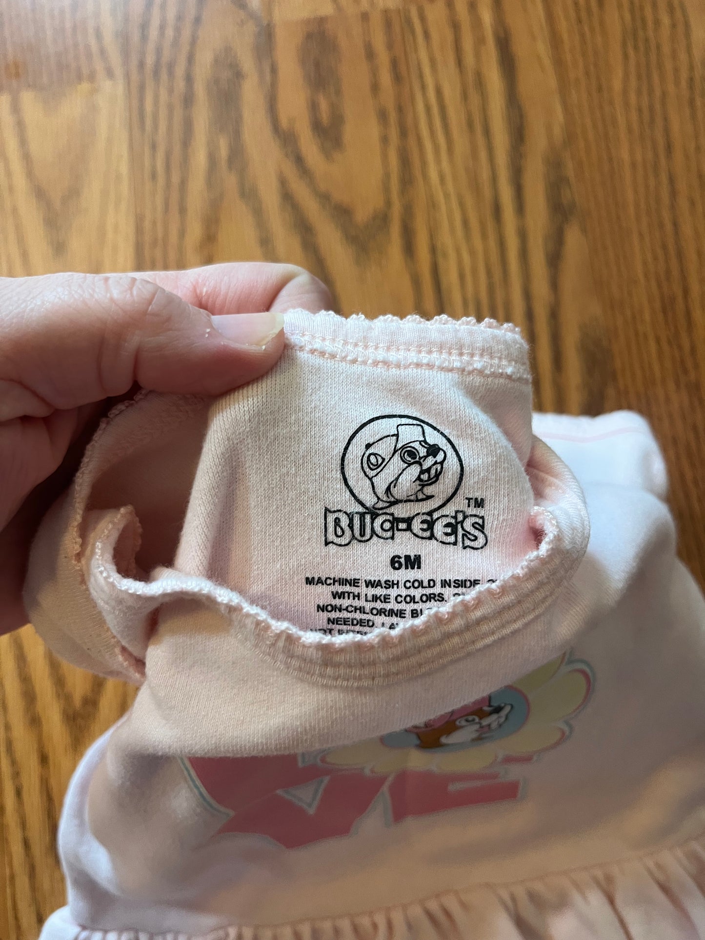 6 months Buc-ees baby girls