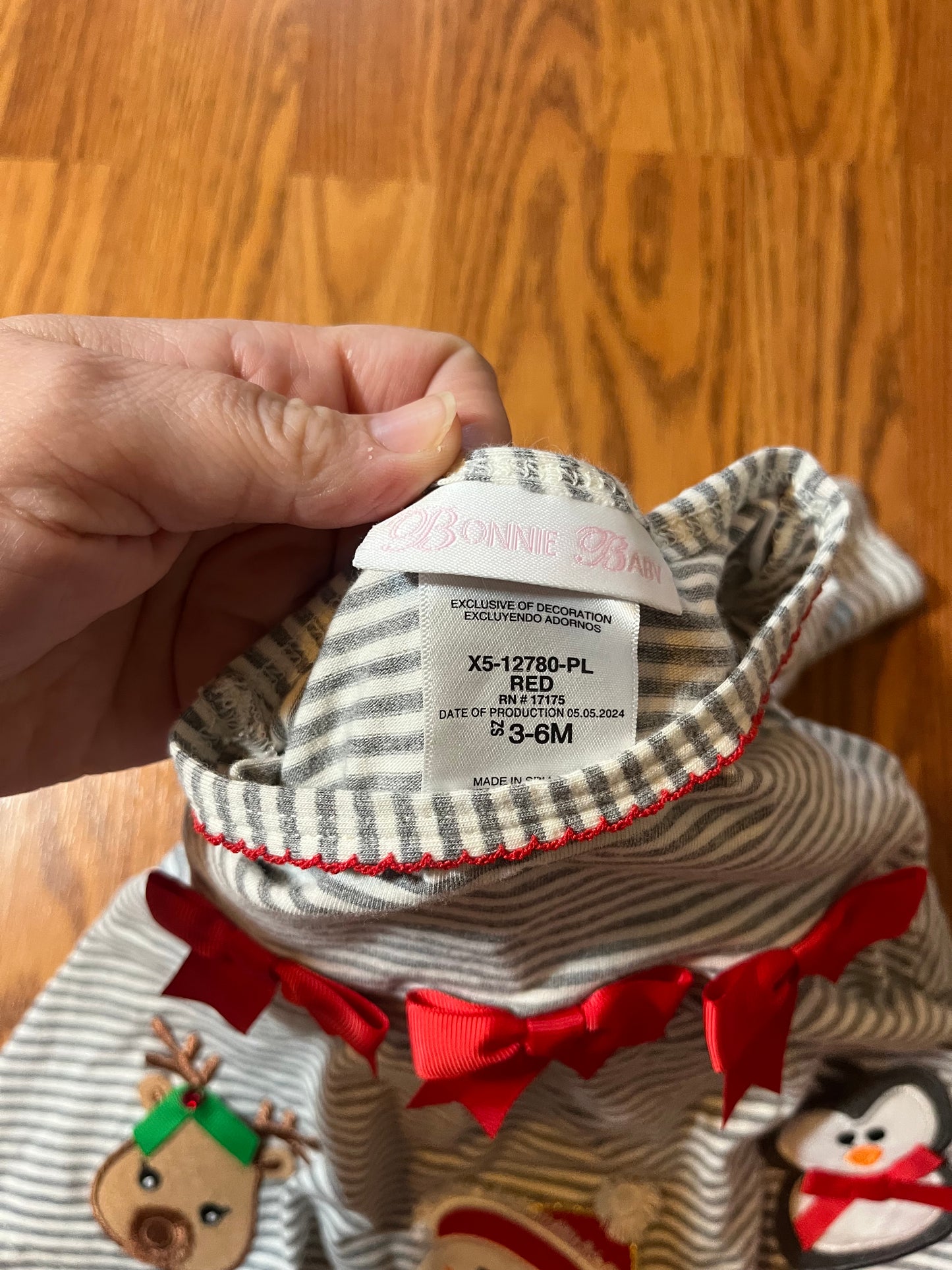3/6 Months Bonnie Jean Christmas outfit