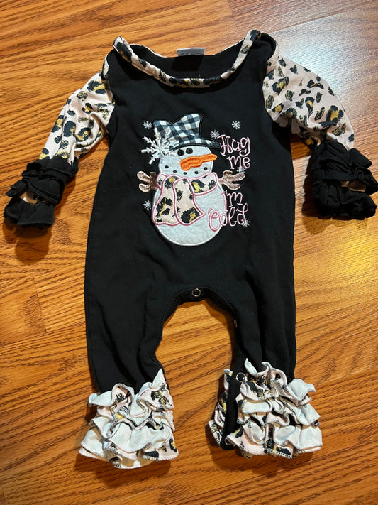 0/3 months Christmas/holiday/winter romper