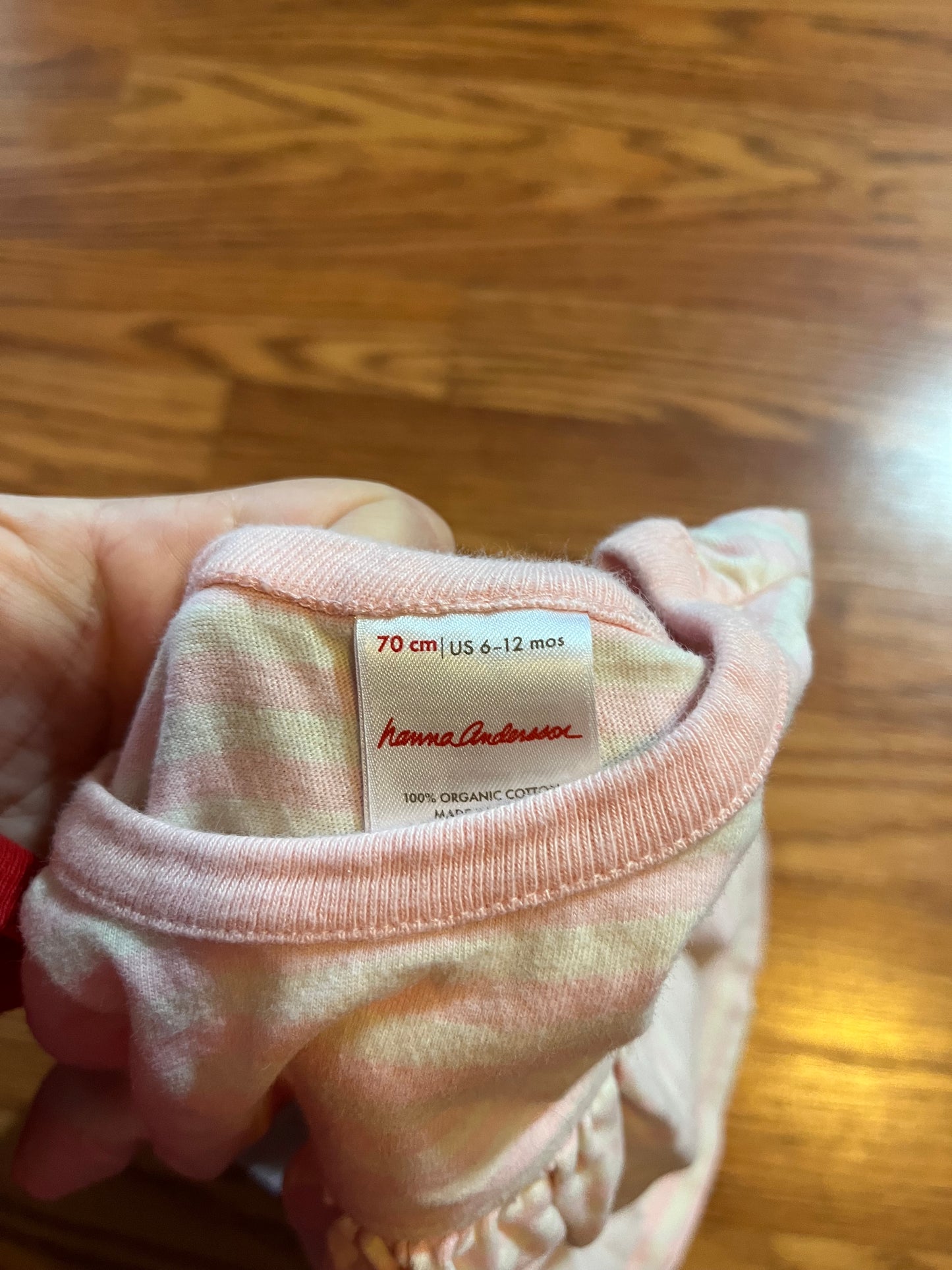 6-12 months Hanna Andersson dress (peekaboo bunny pocket)