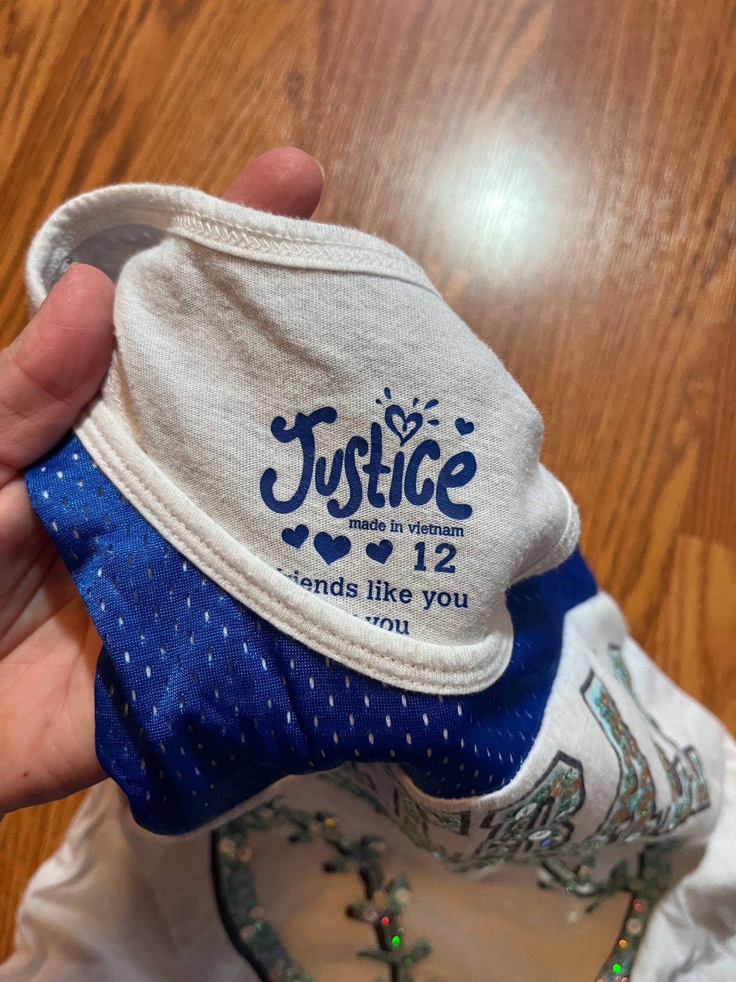 Justice size 12 softball tank