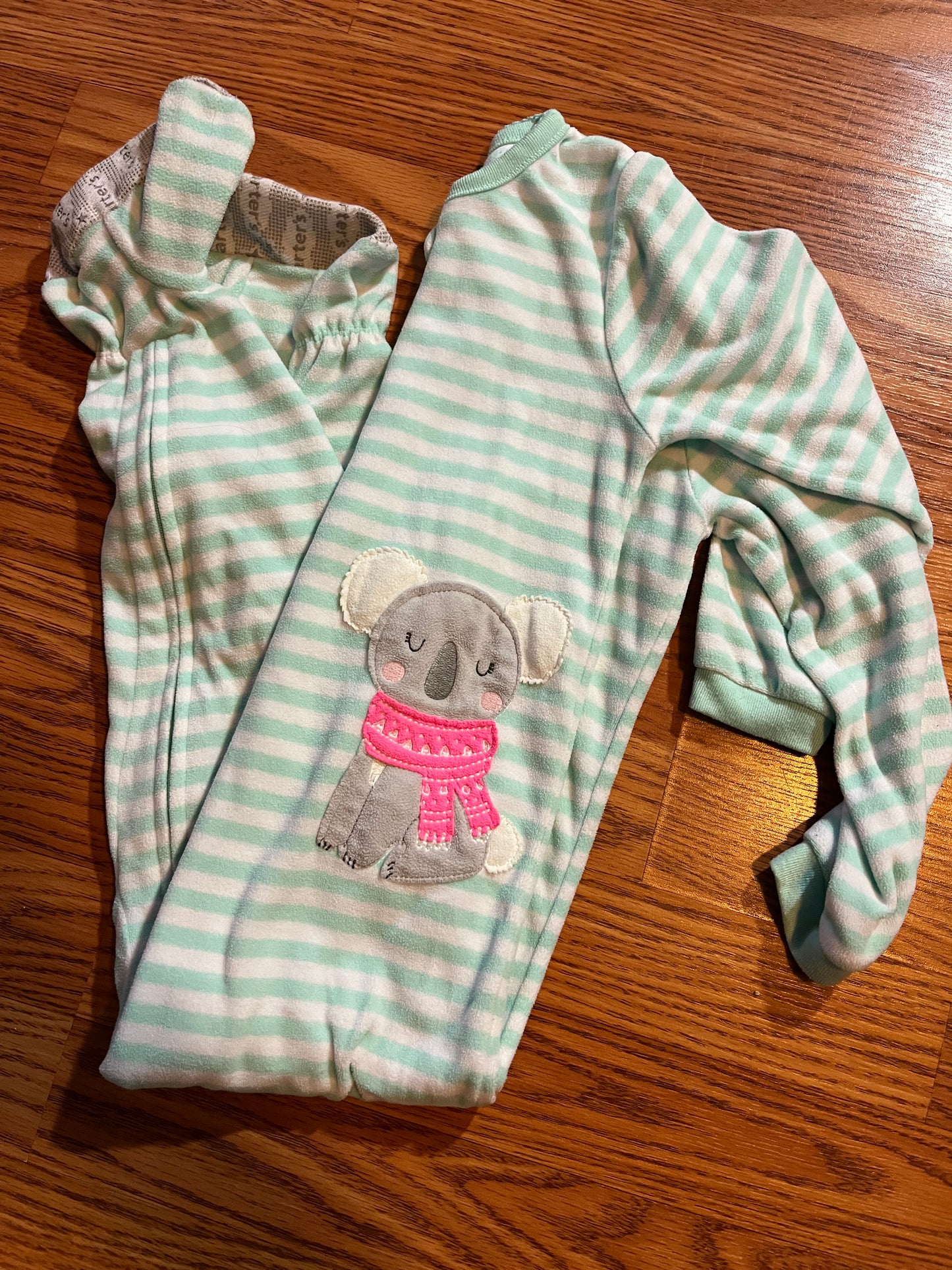 4t Carters Girls fleece sleepers