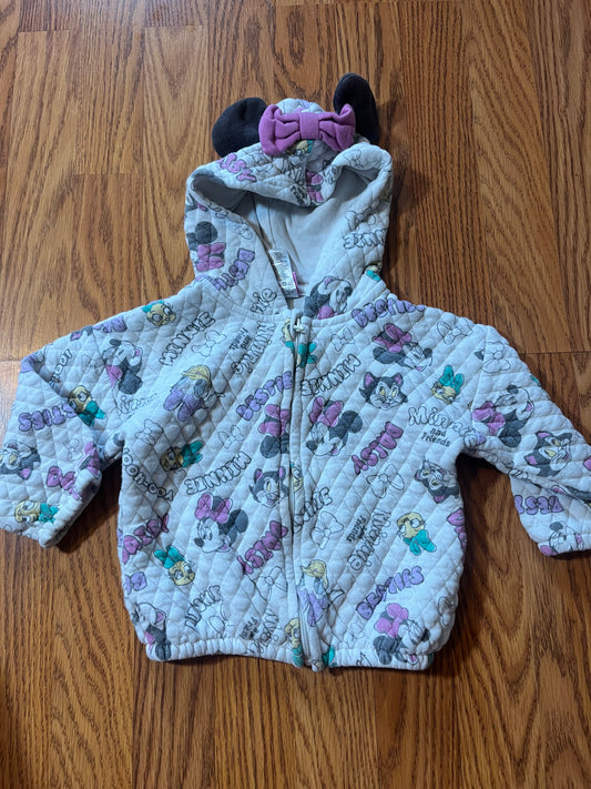 18 months Minnie Mouse full zip jacket (has VERY faint spots hardly noticeable / washer wear)