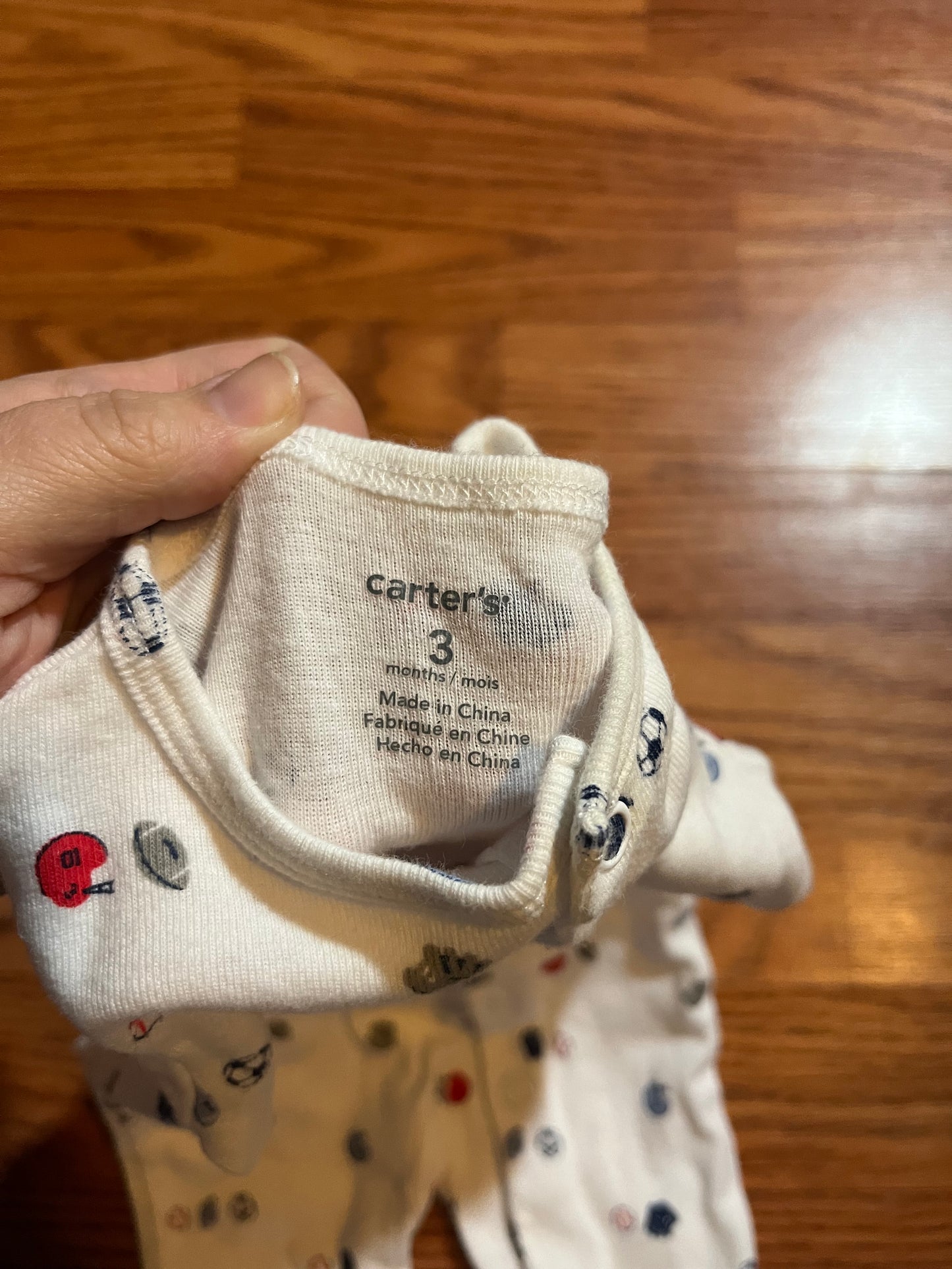 3 months carters sleeper (sports)