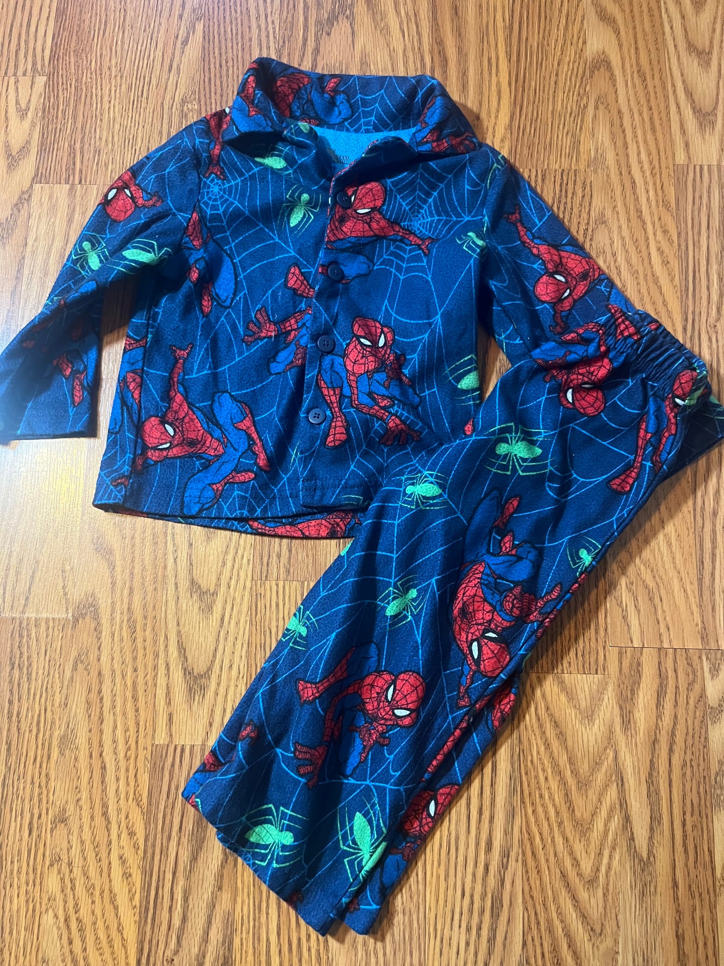 2t Spiderman pj set