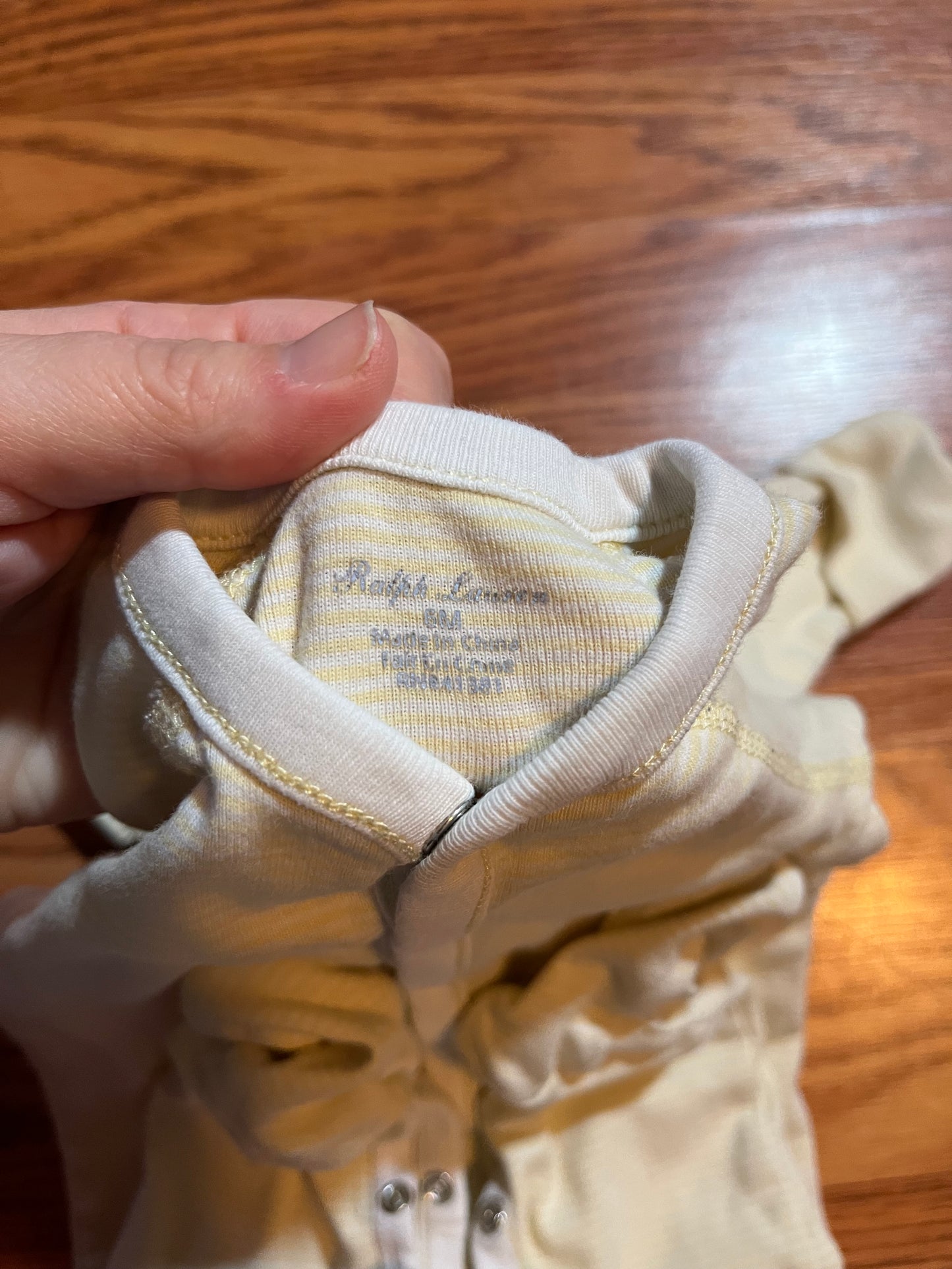 6 months Ralph Lauren (yellow strips) unisex sleeper