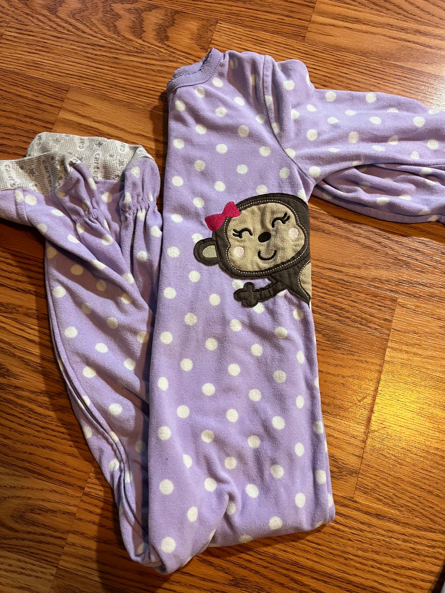 4t Carters Girls fleece sleepers