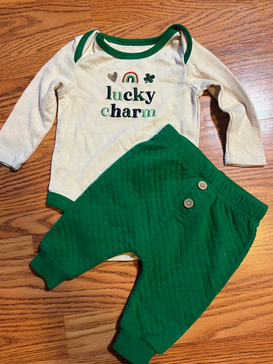 3/6 months wonder nation set (st.pattys day)