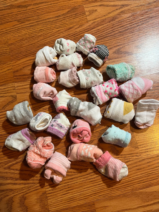 Infant baby girls socks (26 pairs)