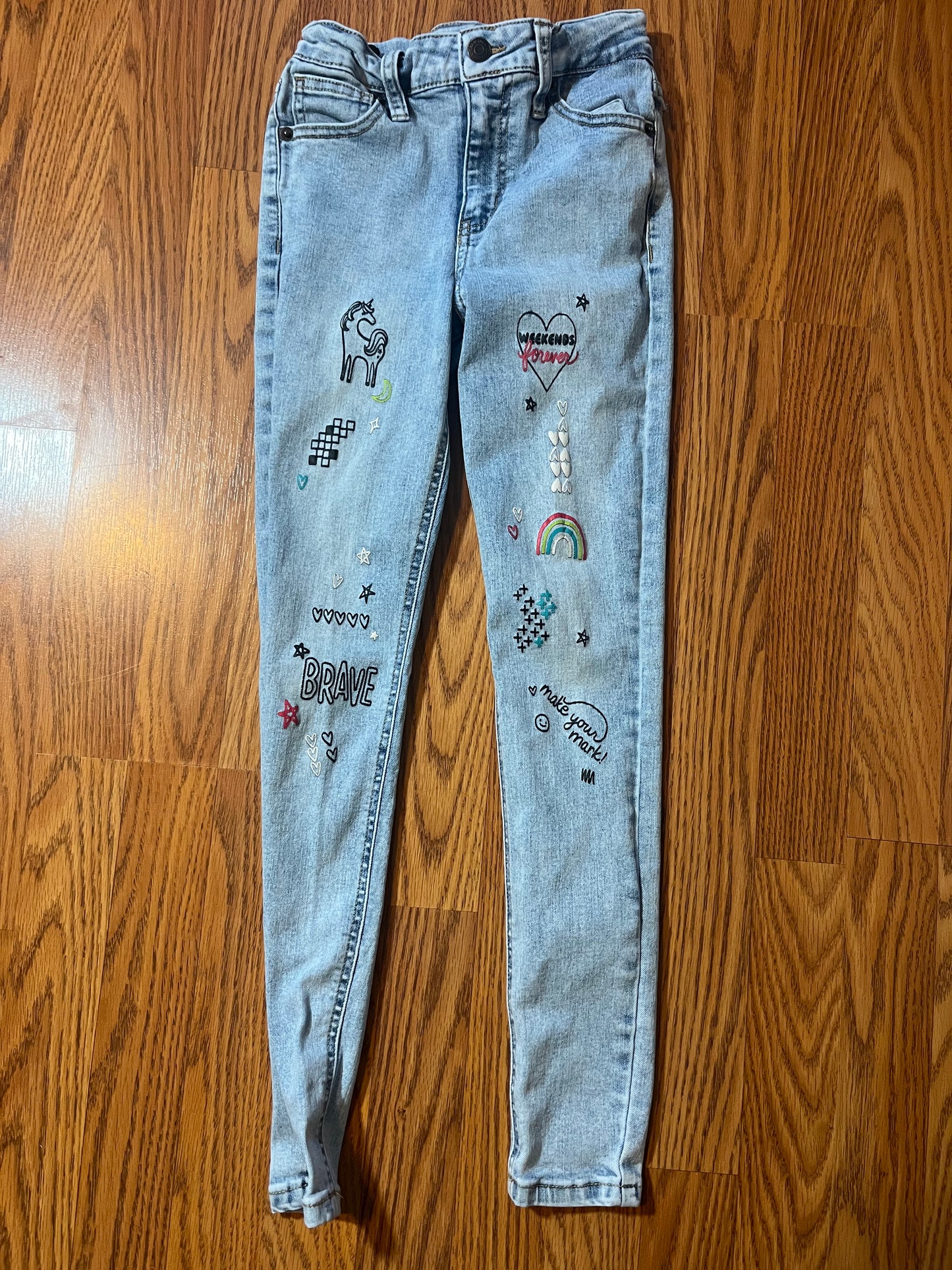 Cat & Jack size 10 slim skinny jeans (adjustable waist)