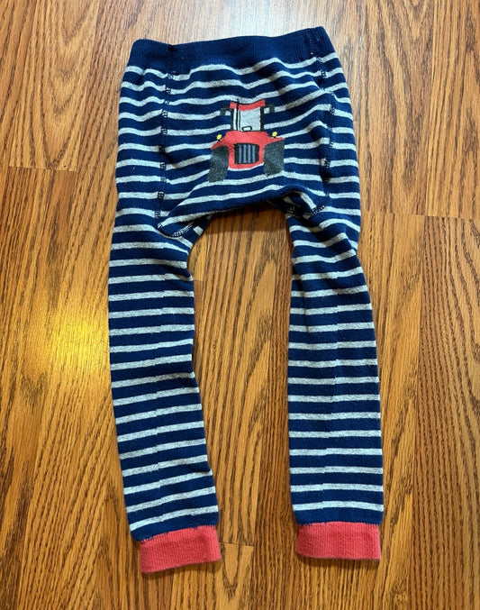 Baby Boden boys tights 2-3Y (tractor on bottom)