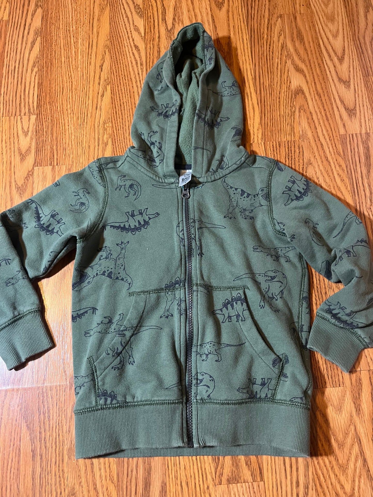 Carters size 6 Dino full zip jacket