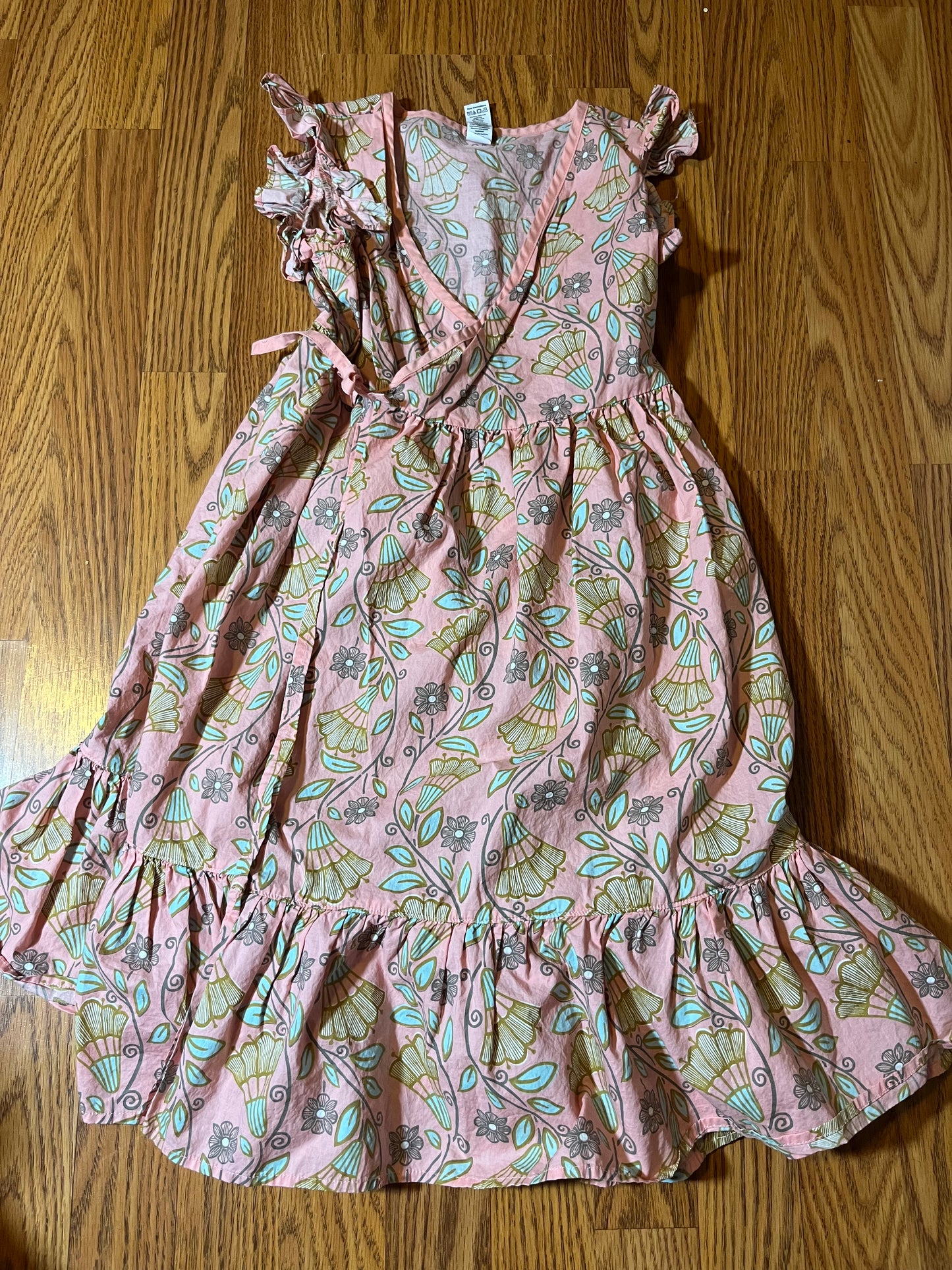 Tea Collection wrap Dress girls size 10