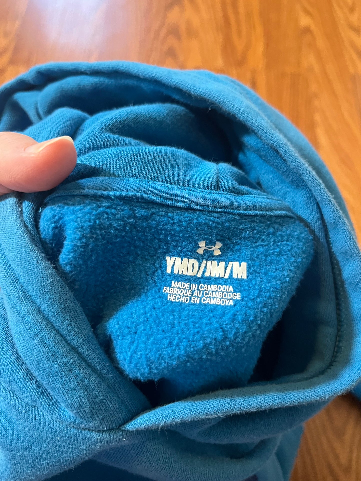 Under Armour YMD hoodie (normal washer wear)