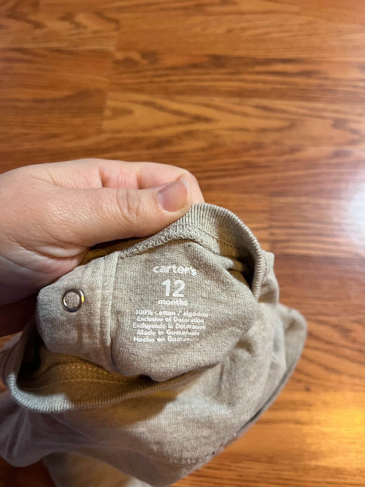 12 months carters long sleeve top