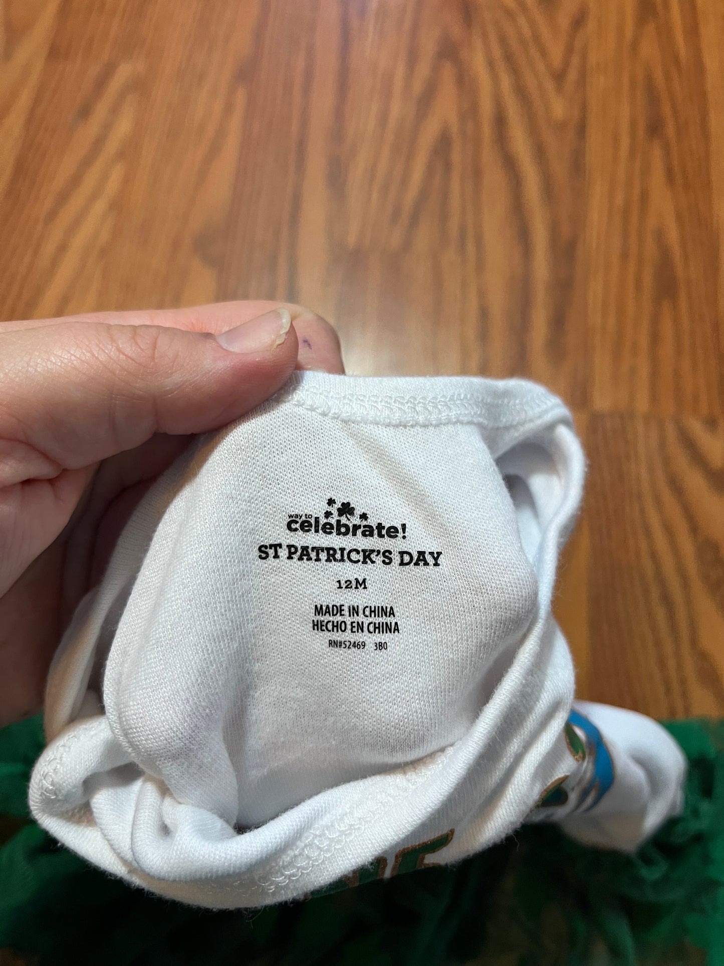 18 months St.Pattys day romper