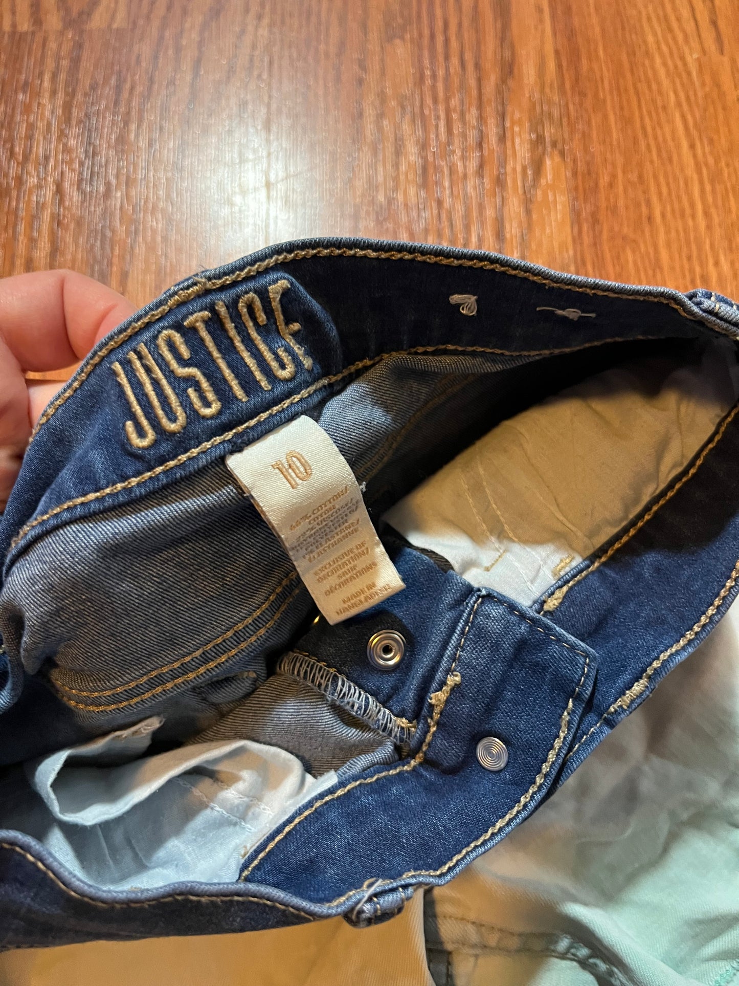 Justice size 10 Jean shorts