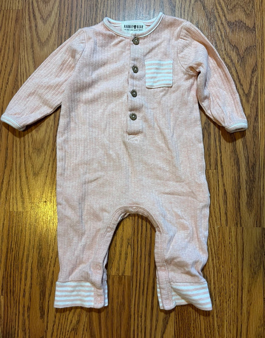 3/6 months girls rabbit + bear romper