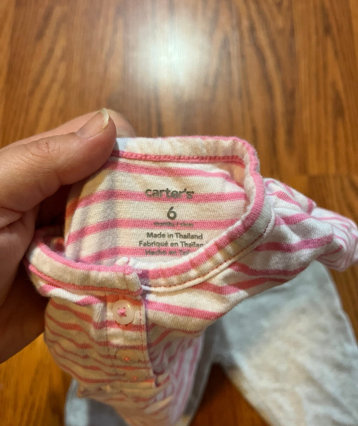 6 months carters outfit 2pc girls